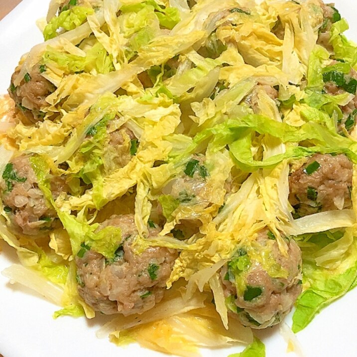 包まないから簡単!ヘルシー‼︎餃子風肉団子♪